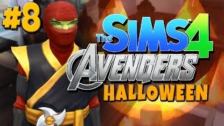 DUMB AVENGERS 8  Halloween Fire  The Sims 4 [upl. by Nnayelsel]