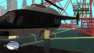 GTA San Andreas  How get the Police Maverick at the very beginning of the game [upl. by Nodnal]