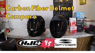 CARBON FIBER HELMET COMPARO  HJC RPHA VS SPYDER RECON  CARBON LODI [upl. by Lafleur225]