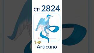 1 HP✨️Shiny Galarian Articuno Destroy Grunt Badly pokemongo [upl. by Gianna567]