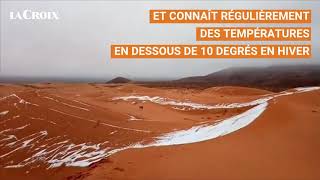 Il neige dans le Sahara algérien [upl. by Leanor671]