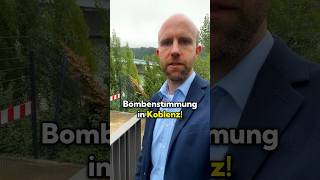 Entschärfung eines Blindgängers in Koblenz 2024 koblenz koblenzhistory [upl. by Aitnahs]