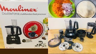 Food Processor  Moulinex Double Force Food Processor  How to use Food Processor [upl. by Tareyn]