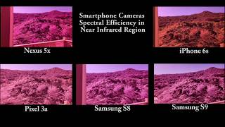 Smartphone Cameras Near Infrared Sensitivity Comparisons [upl. by Reiko]