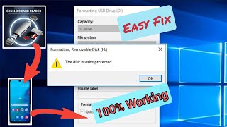 The disk is write protected  easy fix [upl. by Ashley]