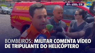 Tenente Barcelos comenta última mensagem de tripulante de helicóptero [upl. by Kolk]