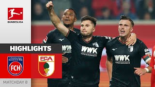 Thrilling 7  GoalsSpectacle  Heidenheim  Augsburg 25  Highlights  Matchday 8 – Bundesliga [upl. by Hsirap459]