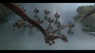 Daenerys DESTROYS Iron Fleet and Golden Company DRACARYS [upl. by Clerc]