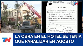 DERRUMBE EN GESELL I Las obras que se hacían en el hotel deberían haberse paralizado en agosto [upl. by Geldens950]