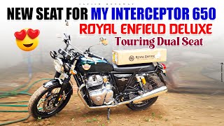 Best Touring Seat for Royal Enfield INTERCEPTOR 650  Satish MotoWay [upl. by Eitra973]