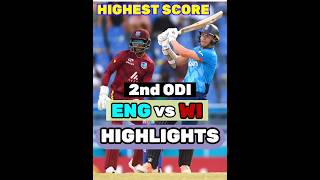 ENG vs WI 2nd ODI Match Highlight Today shorts short EngvsWi 2024 highlights [upl. by Hadnama]