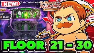 HOW TO BEAT FLOOR 2130 Tower of Trials Vitality Hard  7DS Idle Adventure [upl. by Tterrab287]