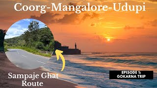 Manipal Road Trip  Mysore  Coorg  Sampaje Ghat  Mangalore  Gokarna Trip Ep 1 [upl. by Ciprian]