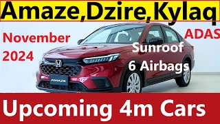 NEW Honda Amaze Vs Maruti Dzire Skoda Kylaq CAR LAUNCH ALERT [upl. by Tteragram]