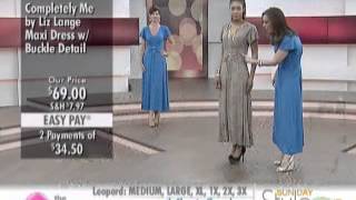 Liz Lange Maxi Dress with Buckle Detail at The Shopping Channel 579687 [upl. by Keisling]