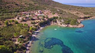 Lakonia Greece From Above 4K [upl. by Akinnej387]