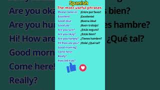 Spanish Vocabulary shorts [upl. by Moreland]