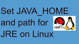 Set JAVA HOME and JRE path on Linux [upl. by Jermaine]