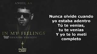 In My Feelings Spanish Version Letra  Anuel AA [upl. by Charbonneau956]