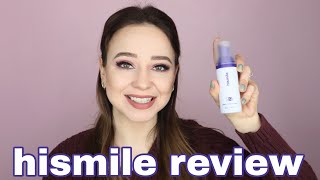 Trying New Hismile V34 Colour Correcting Foam  Full Review With Results [upl. by Sirotek]