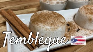 Tembleque postre Puertorriqueño receta facil how to make Puerto Rican Tembleque easy recipe [upl. by Nitsoj]