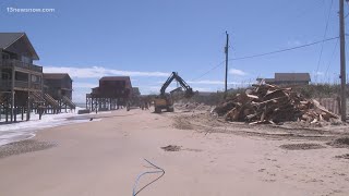 Two Rodanthe homes collapse in one day [upl. by Yziar]