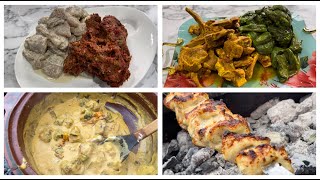 Lamb Chops Hara ChickenRed Chicken KababWhite Malai TikkaMalai Handi RecipeYasmin Cooking Vlogs [upl. by Michaele]