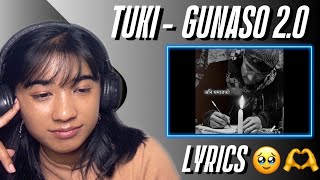 Lyrics 🔥  Tuki  Gunaso 20  Reaction video 365mission [upl. by Alburg]