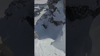 Huge Send Off Corbets Couloir [upl. by Asirap]