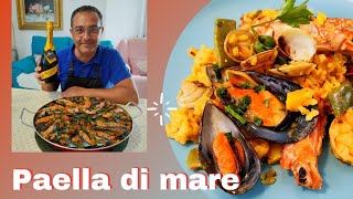 Paella spagnola di pesce e verdure fatta in casa [upl. by Cortie763]