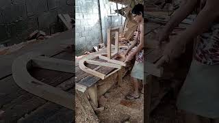 UNIQUE DINING CHAIR furnituredesign carpentry highlights wood shortvideo fyp [upl. by Elokcin820]