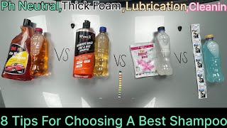 3m Car Wash Shampoo Vs Wavex Car Shampoo Vs Hair Shampoo Vs Detergent  Best Review Bike Thick Foam [upl. by Townshend945]