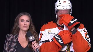 Isac Lundeström post game interview 10242024 GWG  highlights [upl. by Talley]