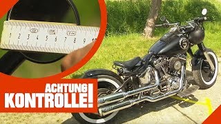 Diverse Verstoße Aufgemotzte Harley Davidson in Polizeikontrolle  Achtung Kontrolle  Kabel Eins [upl. by Carling779]