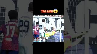 Impossible Goalkeeper Saves in Football 🥶 ytshorts shorts football shortvideo [upl. by Nosnar]