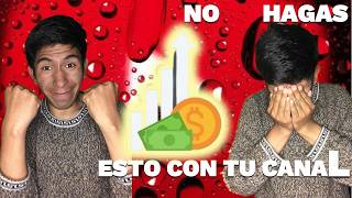 Mi mayor ERROR en YouTube en la monetización Ads [upl. by Acessej]