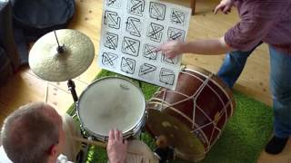 Michael Vatcher studying with George Marshs Inner Drumming [upl. by Venditti]