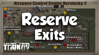 RESERVE EXIT MAP All PMC and SCAV Exits with Map  Escape from Tarkov [upl. by Carolina]