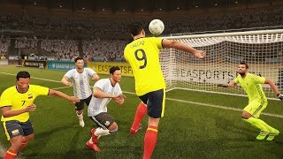 Colombia vs Argentina Copa Mundial Rusia 2018 de FIFA Eliminatorias  FIFA 17 Simulacion [upl. by Nnylassej424]