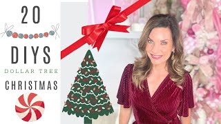 🎄7 DIY DOLLAR TREE CHRISTMAS DECOR CRAFTS 🎄quotI Love Christmasquot episode 24 Olivias Romantic Home [upl. by Eilraep]