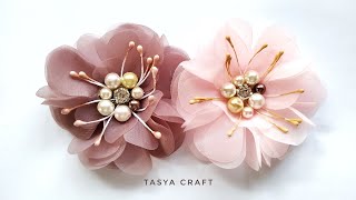 New Organza Flower Tutorial 6 [upl. by Stahl]