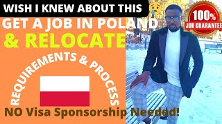 HOW TO GET A JOBWORK PERMIT IN POLAND amp RELOCATE FASTER  Job 100 guaranteed [upl. by Melisa]