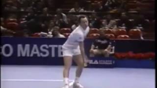 Boris Becker vs McEnroe SF  Masters 1989 [upl. by Enilemme]