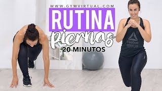 Rutina dura de piernas  20 minutos [upl. by Riane68]