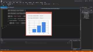 C Tutorial  Windows Forms and Microsoft Chart NET [upl. by Godden]