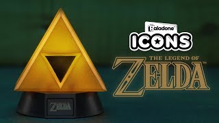 The Legend of Zelda Gold Triforce Icon Light  Paladone [upl. by Salkin966]