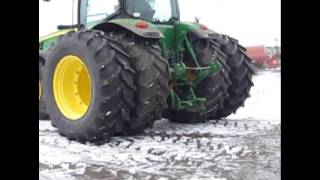 JD 8310R Twin system via spacer [upl. by Attesoj]