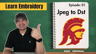 How to Turn a JPEG to Embroidery 2024 ep01 [upl. by Joaquin386]