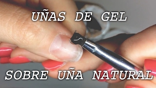 Uñas de Gel sobre uña natural  Tutorial paso a paso [upl. by Beeson]