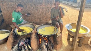 African village life in Nigeria  How to fry garri trending village viralvideo [upl. by Chlori]